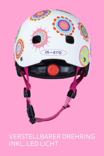 fahrradhelm kinder mit licht Micro Helm Doodle Dot – micro Scooter