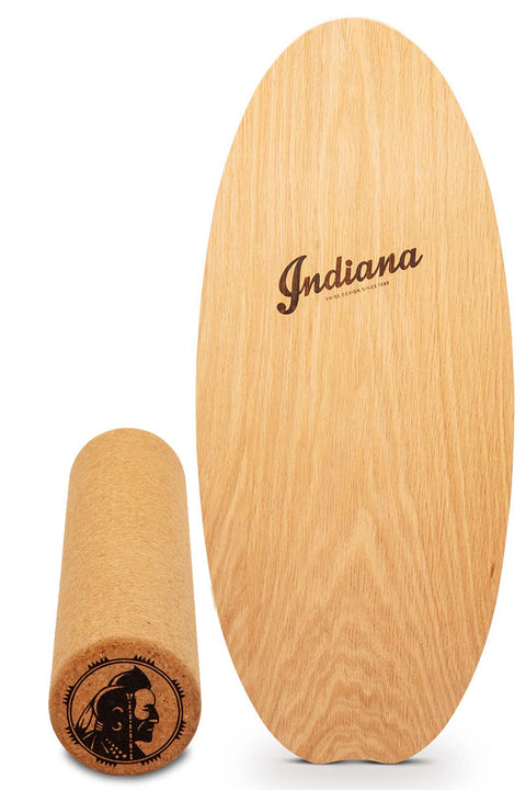 Indiana® Balance Board Eiche inkl. Korkrolle