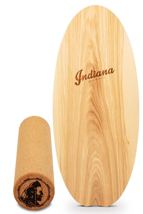 Indiana® Balance Board Esche inkl. Korkrolle