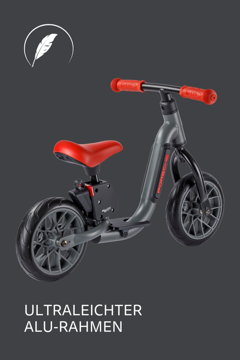 Micro Balance Bike by Porsche Stone Grey Metallic