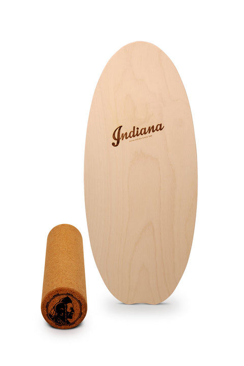 Indiana® Balance Board Buche inkl. Korkrolle