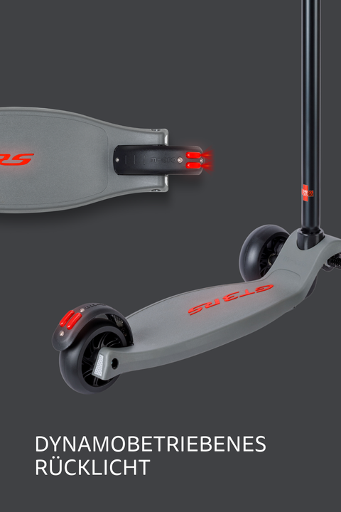 Micro Kickboard Deluxe by Porsche Stone Grey Metallic