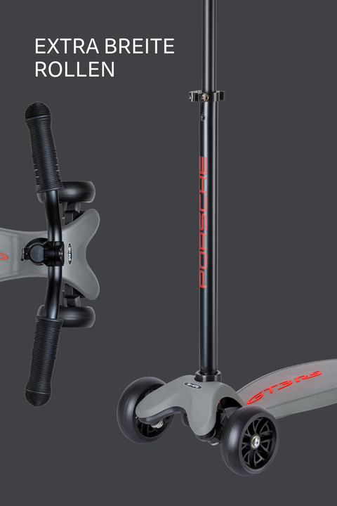 Micro Kickboard Deluxe by Porsche Stone Grey Metallic