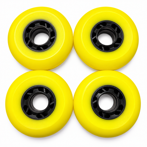 micro Wheels MT-Plus yellow für Gr.36-38 1 Set = 4 Rollen / ohne Kugellager