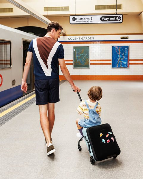 Micro Luggage Junior Patch & Play Frosty Blue - BACK TO SCHOOL BUNDLE